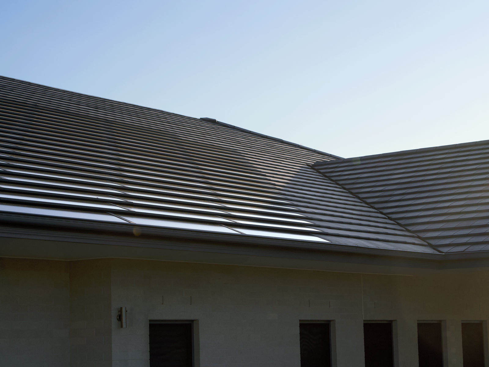 Completed Volt roof from ground level
